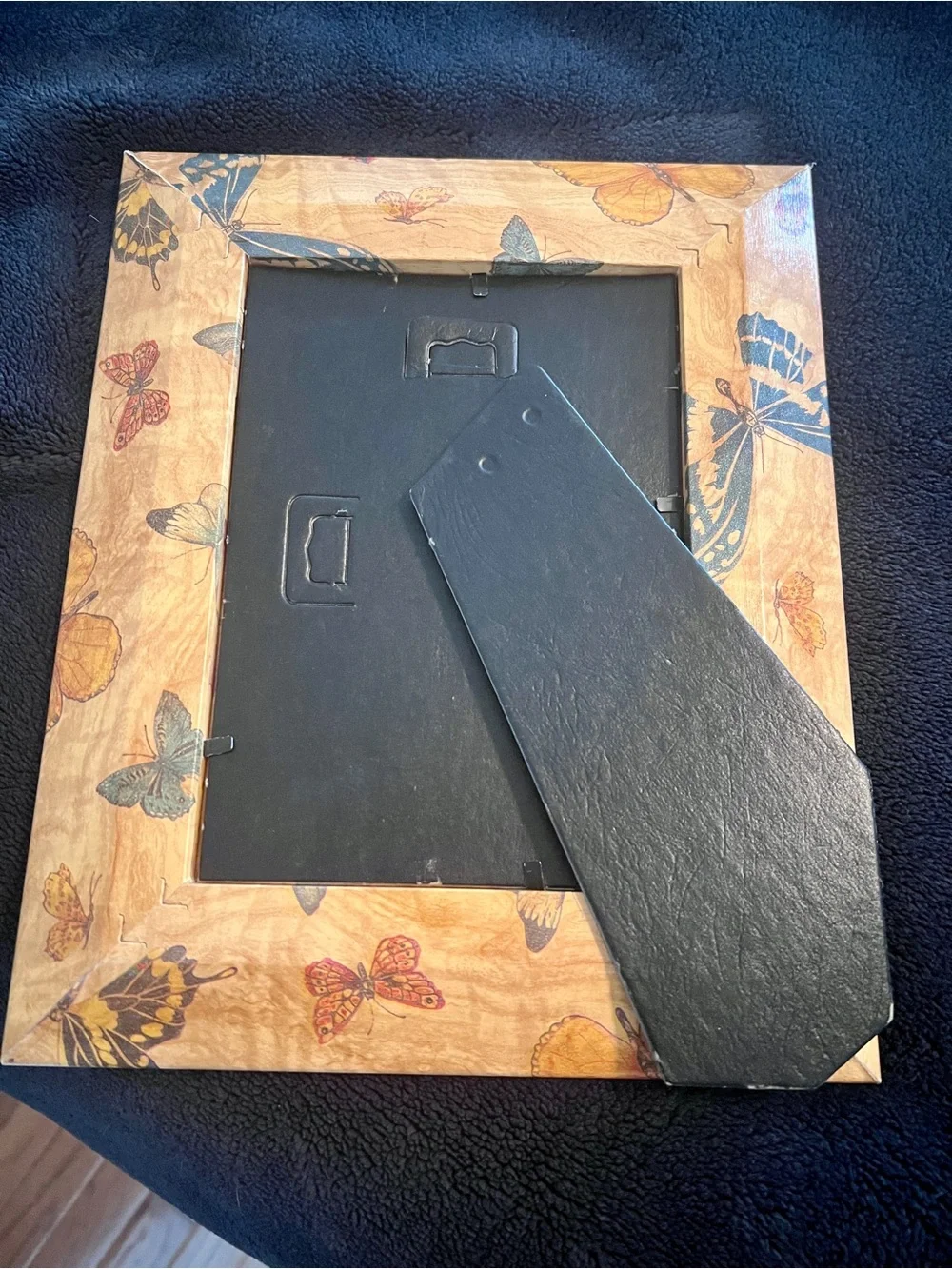 Butterfly Wood Picture Frame - Natural Brown